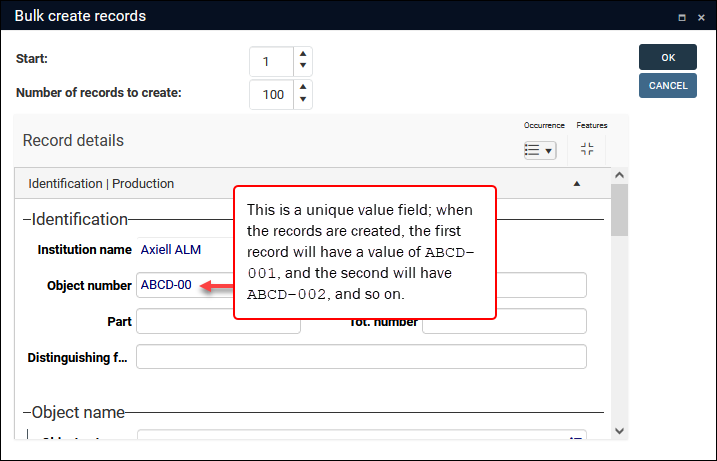 How to create multiple records simultaneously: Bulk create records